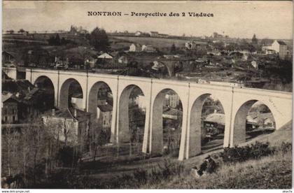 CPA Nontron- perspective des 2 Viaducs FRANCE (1073302)