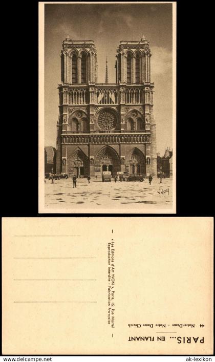 CPA Paris Kathedrale Notre-Dame de Paris 1928