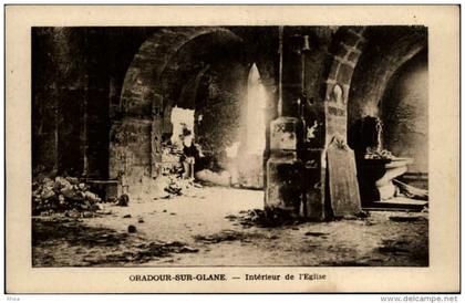 87 Oradour-sur-Glane interieur eglise ruine