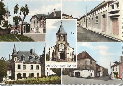 CPSM Oradour-sur-Vayres vues multiples