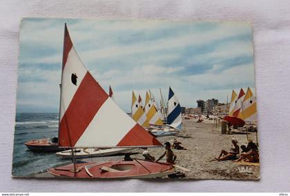 Cpm 1968, Palavas les Flots, les voiliers, Hérault 34