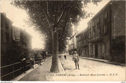 CPA PAMIERS Boulevard Alsace-Lorraine Ariege (101714)