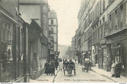 PARIS 3eme arrondissement     rue des Archives