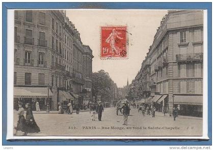 75 - PARIS - 05 Arr. -- Rue Monge au fond....