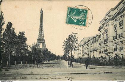 PARIS arrondissement 07   avenue adrienne Lecouvreur