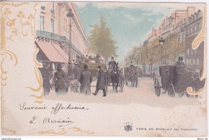 75 - PARIS 09 - 40 boulevard des Capucines - litho