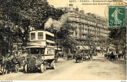 PARIS  09   BOULEVARD DES ITALIENS  STATION DES AUTOBUS