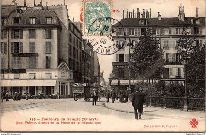 (02/08/24) 75-CPA PARIS - 10ème ARRONDISSEMENT - FAUBOURG DU TEMPLE