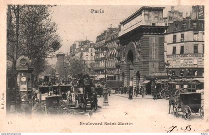 paris - 10 ème arrondissement - le boulevard saint martin - omnibus