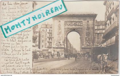 Paris  :  carte  photo , porte saint  denis  10 em arrondissement    destinée à  Dieppe