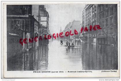 75 - PARIS - INONDATION CRUE JANVIER 1910- AVENUE LEDRU ROLLIN