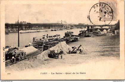 (*06/10/24) 75-CPA PARIS - 13ème ARRONDISSEMENT - LE QUAI DE LA GARE