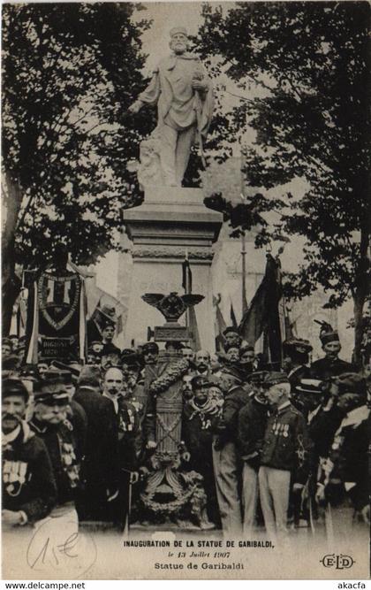 CPA PARIS 15e Inauguration de la Statue de Garibaldi le 13 Juliet 1907 (65930)