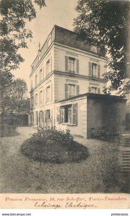 PARIS arrondissement 16  10 rue Scheffer   Pension Française