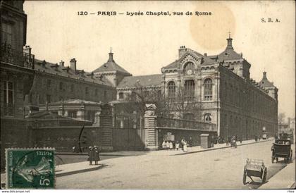 75 - PARIS - arrondissement 17 - Lycée Chaptal - rue de Rome