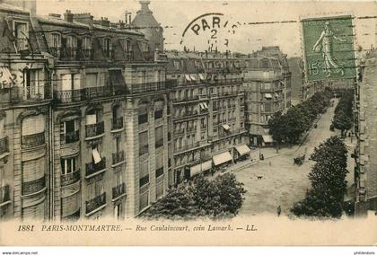 PARIS 18 arrondissement   rue Caulaincourt coin Lamark