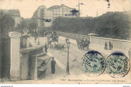 PARIS arrondissement 18  pont Caulaincourt coin Maistre