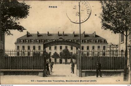 75 - PARIS - arrondissement 20 - caserne des Tourelles - boulevard Mortier