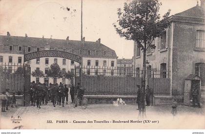 PARIS 20 arrondissement  caserne des Tourelles boulevard Mortier