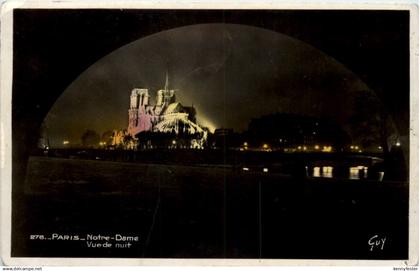 Paris - Notre Dame - Vue de Nuit