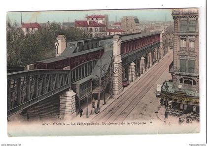 Métro Parisien -  Passage boulevard de la Chapelle