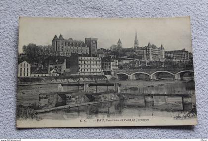 Pau, panorama et pont de Jurançon, Pyrénées atlantiques 64