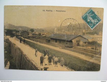 CPA Gare : Pavilly - Panorama de La Gare