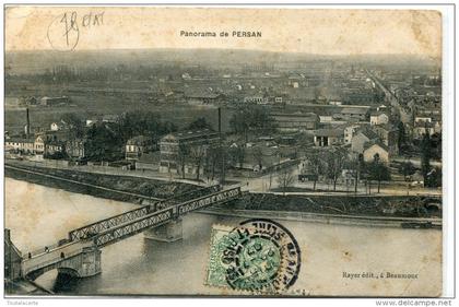 CPA 95  PANORAMA DE  PERSAN 1907