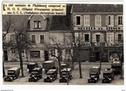 Carte Postale  ancienne de PHALSBOURG - (Original de journaux de Plastifiée) - Cité sanitaire 1940