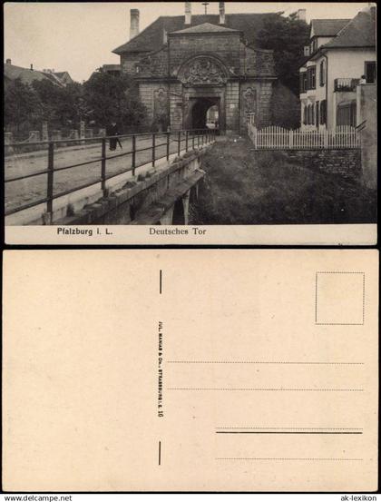 Pfalzburg (Lothringen) Phalsbourg Deutsches Tor, Lothringen Loraine 1916