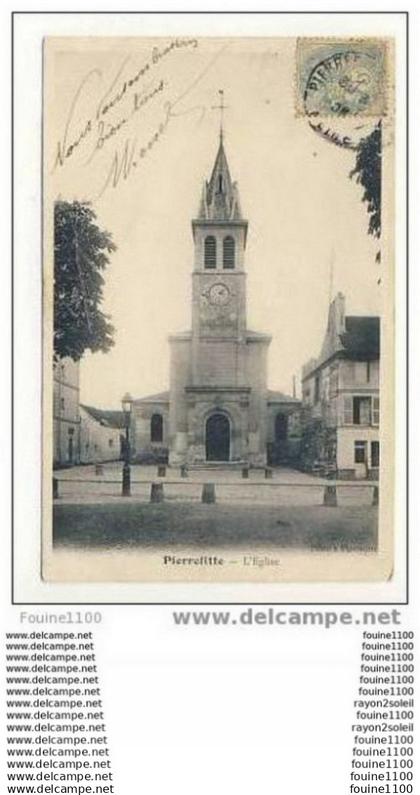 carte de pierrefitte sur seine  l' église