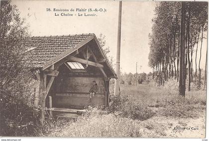 CPA Environs de Plaisir La Chaîne - Le Lavoir