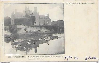 CPA Pléneuf-Val-André Château de Bien-Assis