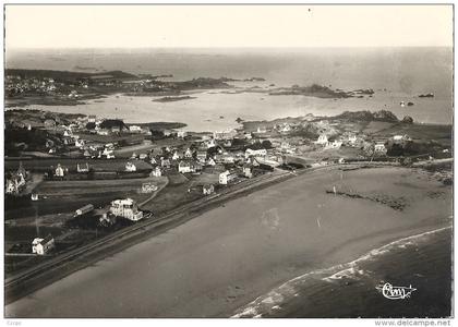 CPSM Plougasnou - Primel - Trégastel - vue aérienne - pointe Diben