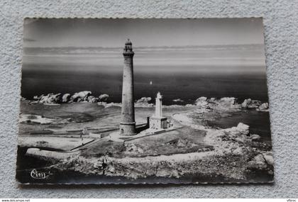 Cpm, Plouguerneau Kervenny, vue aérienne, phares de l'ile Vierge, Finistère 29