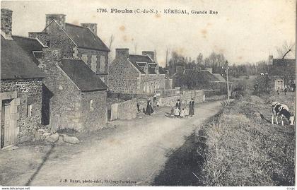 CPA Plouha Kéregal Grande Rue