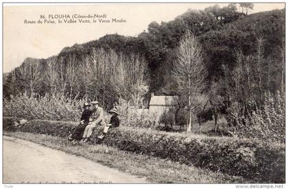 PLOUHA ROUTE DU PALUS LA VALLEE VERTE LE VIEUX MOULIN ANIMEE