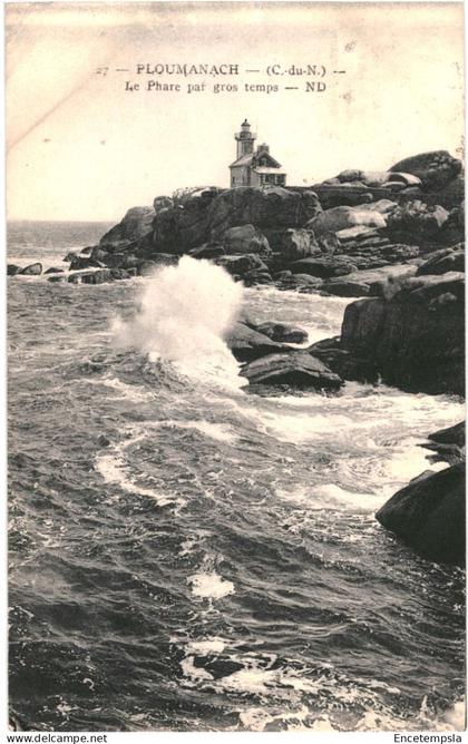 CPA Carte postale France   Ploumanac'h  Le Phare par Gros temps  VM68121