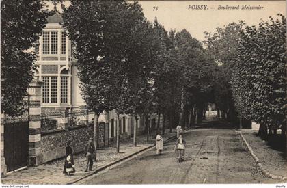 CPA POISSY Boulevard Meissonier (806404)