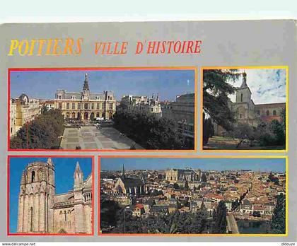 86 - Poitiers - Multivues - Flamme Postale Futuroscope de Poitiers - CPM - Voir Scans Recto-Verso