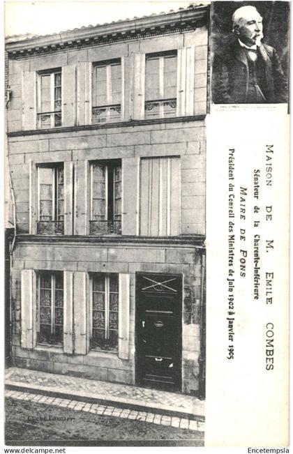 CPA Carte Postale  France Pons Maison d'Emile Combes  VM76385ok