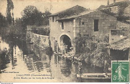 CPA Pons Ancien Moulin sur les Bords de la Seugne