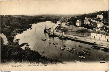 CPA PONT-AVEN - Panorama du Port (252588)