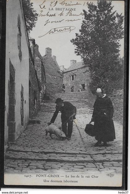 Pont Croix - Le Bas de la Rue Cher