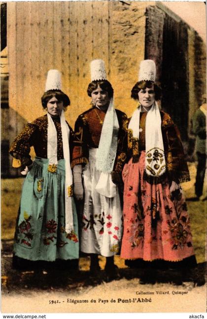 CPA Pont l'Abbe- Elegantes du Pays FRANCE (1026435)