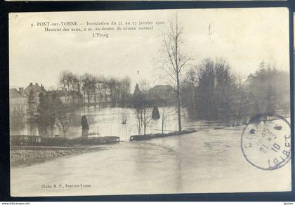 cpa du 89 Pont sur Yonne -- inondations 1910       LANR119