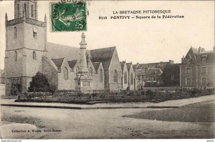 CPA PONTIVY Square de la Fédération (144744)