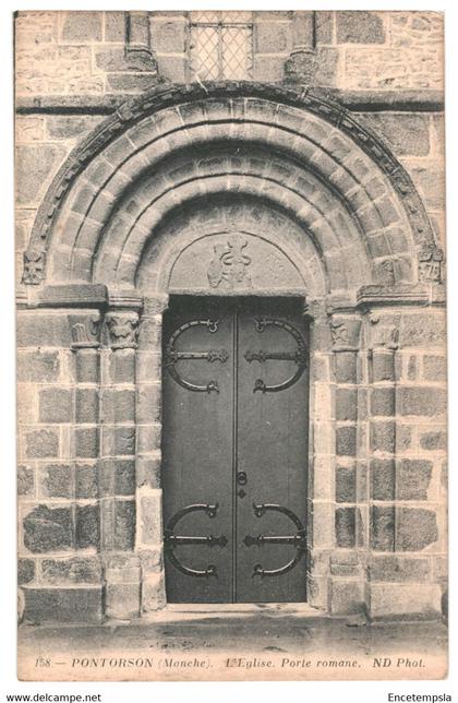 CPA - Carte Postale France-Pontorson Eglise Porte Romane   VM36308