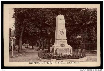 72 Pontvallain monument aux morts D72D K72243K C72243C RH073007