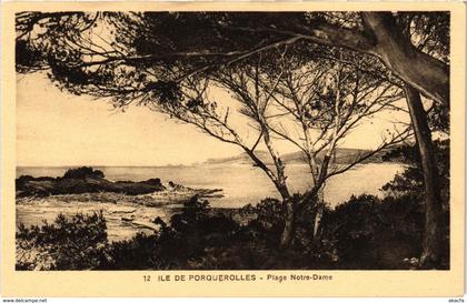 CPA Ile de PORQUEROLLES - Plage Notre-Dame (106894)